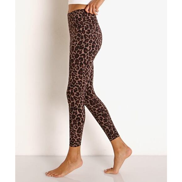 Varley Luna Lolux High Rise Legging Tort Leopard Print XS - Picture 3 of 9